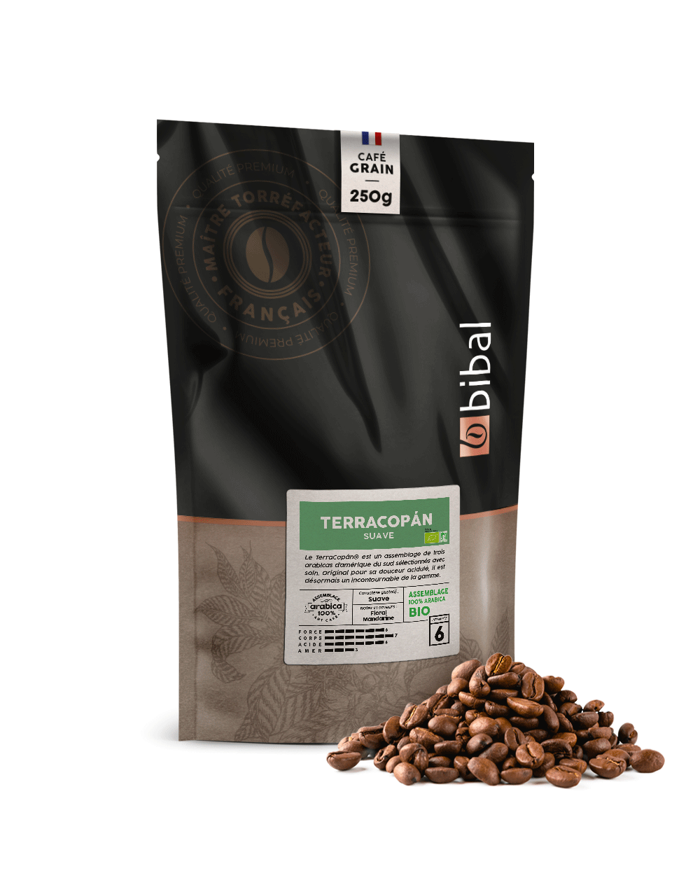 Café grain bio 100% arabica - Doux